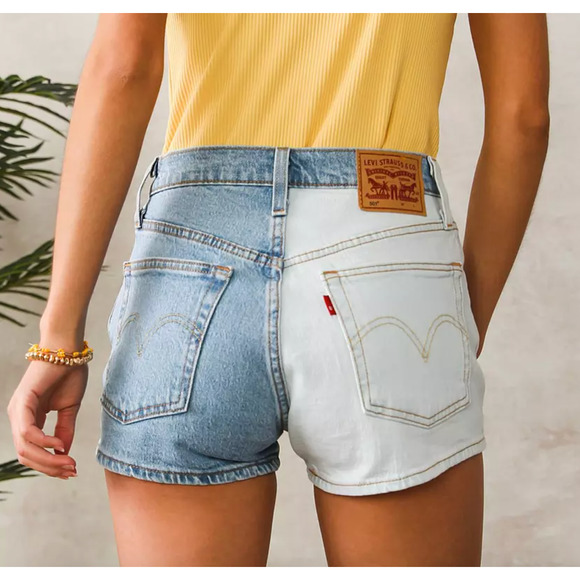 Levi's 501 Origin of Two Minds Original Stretch Shorts sz W34 - Picture 3 of 13